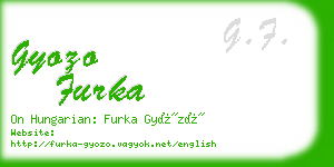 gyozo furka business card